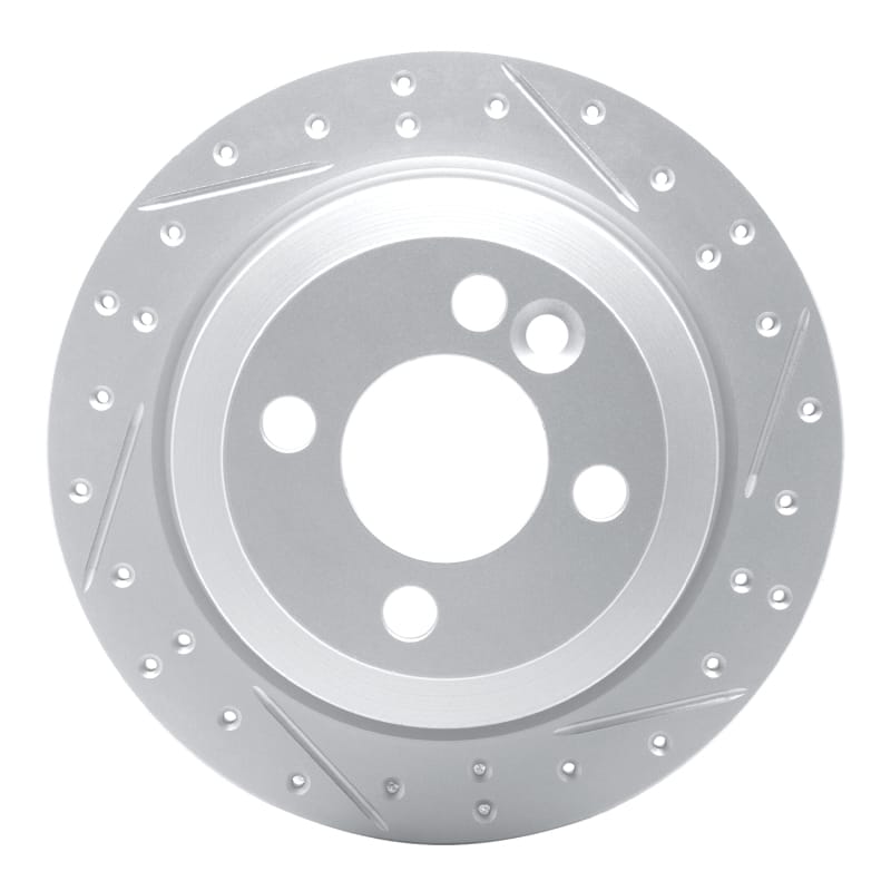 R1 Concepts — R1 02-15 Mini Cooper (Excl Clubman Rear Right Drilled & Slotted Geo-Carbon Rotor