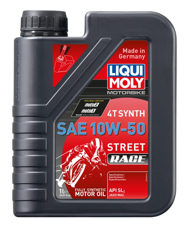 LIQUI MOLY — LIQUI MOLY 1L Motorbike 4T Synth SAE 10W50 Street Race