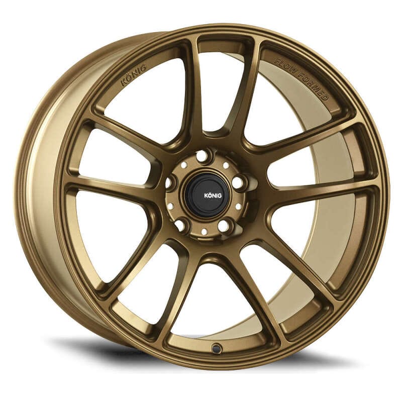 Konig — Konig Heliogram 18X8.5 5X108 ET42 Matte Bronze Knurled Bead Flow Formed