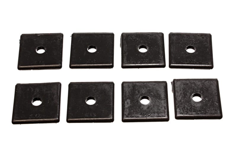 Energy Suspension — Energy Suspension Pad - Med - 2in SQ x 7/16in ID x 1/4in H - Black
LeafSprngInsulator