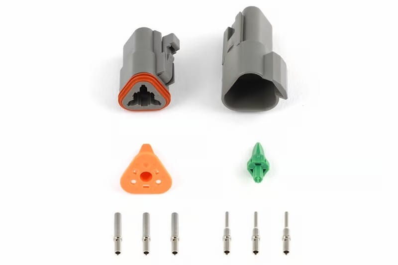 Haltech — Haltech Matching Set of Deutsch DT-3 Connectors (DT06-3S + DT04-3P) - (13 Amp) Plug & Pins
Univrsl Connectors