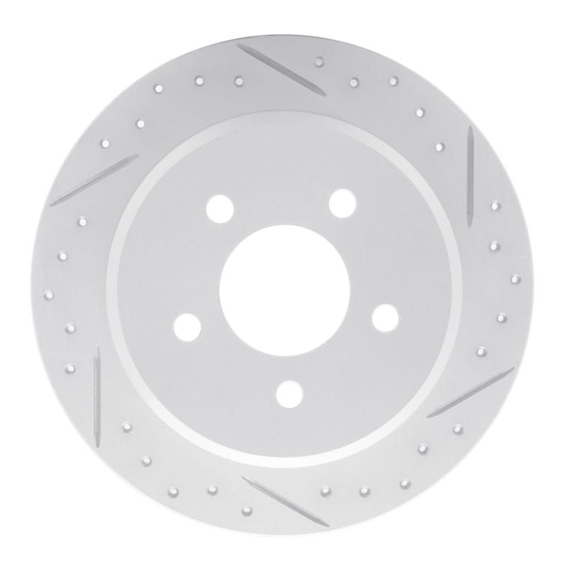 R1 Concepts — R1 95-02 Ford Explorer Sport Rear Right Drilled & Slotted Geo-Carbon Rotor