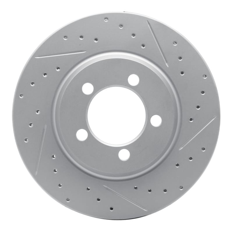 R1 Concepts — R1 65-66 Ford Galaxie Front Right Drilled & Slotted Geo-Carbon Rotor