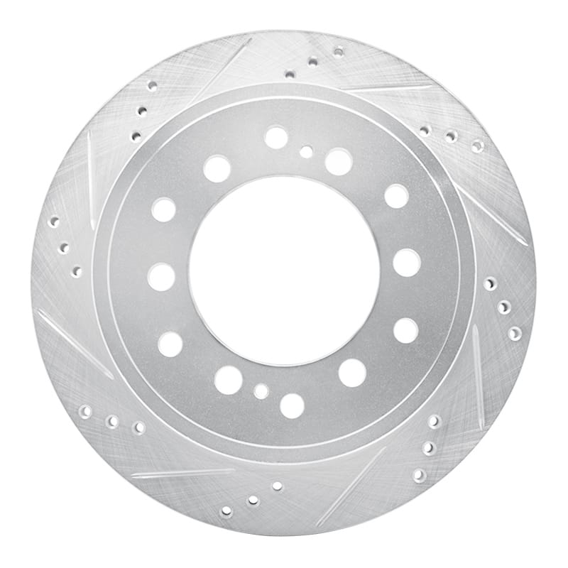 R1 Concepts — R1 10-24 Lexus GX460 Rear Left Drilled & Slotted Silver Brake Rotor
R1 Brake Rotor Drill