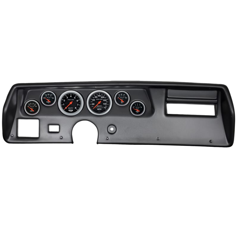 AutoMeter — Autometer Sport-Comp 70-72 Chevelle SS/El Camino Dash Kit 6pc Tach / MPH / Fuel / Oil / WTMP / Volt
GA KT CHEV SS 70-72S