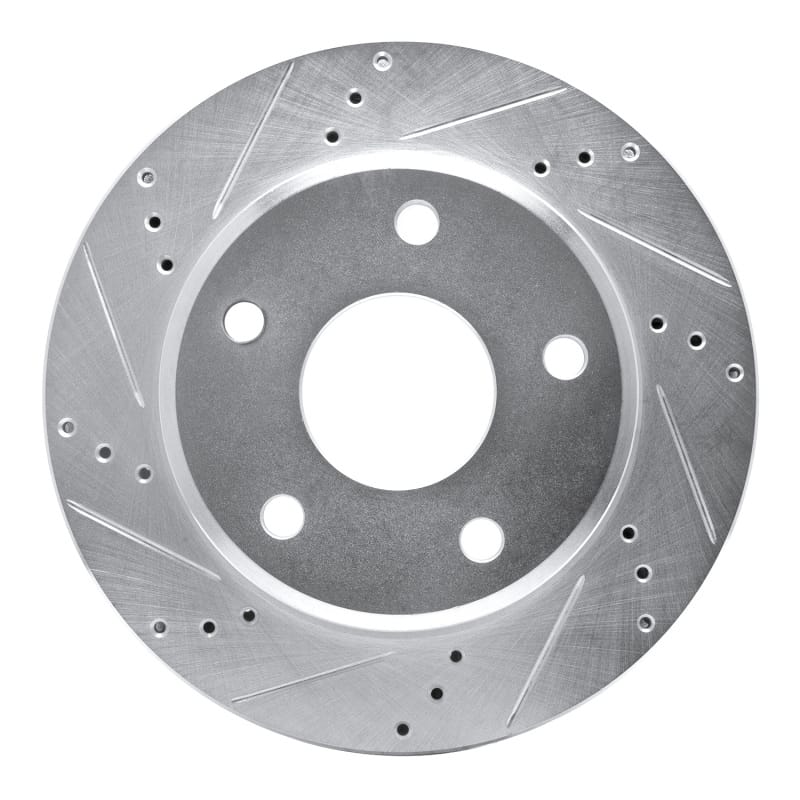 R1 Concepts — R1 05-11 Dodge Dakota 4WD Front Left Drilled & Slotted Silver Brake Rotor
R1 Brake Rotor Drill
