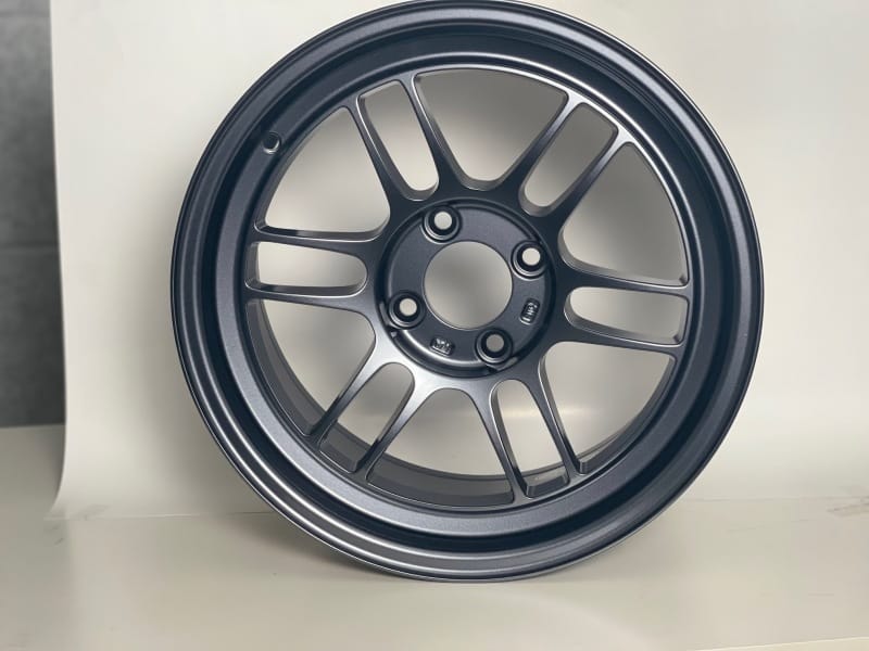 Enkei — Enkei RPF1 15x8 4x100 28mm Offset 5 Hub Bore Gunmetal Wheel - 11.64Lbs (MOQ 40)