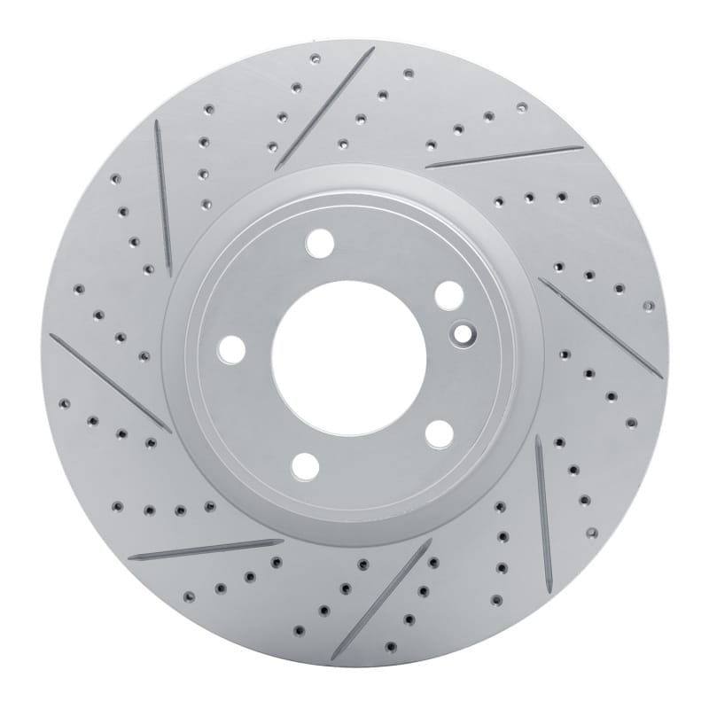 R1 Concepts — R1 19-25 Mercedes-Benz G550 Front Left Drilled & Slotted Geo-Carbon Rotor