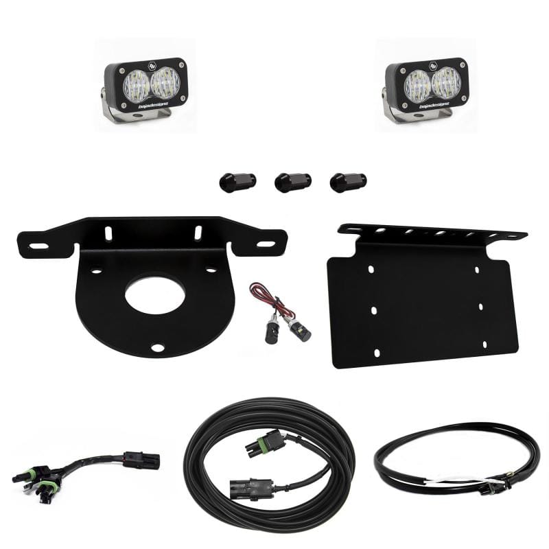 Baja Designs — Baja Designs 2021+ Ford Bronco Dual S2 Sport W/C Reverse Kit w/Lic Plate w/Upfitter