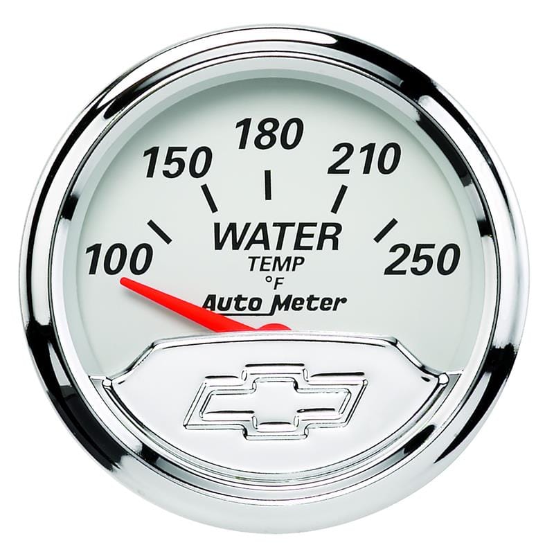 AutoMeter — Autometer Chevy Vintage 2in 100-250 Deg F Short Sweep Electronic Water Temp Gauge
GA 2" WTEMP ELEC CV