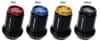 Project Kics — Project Kics Kyokugen Lug Nut Set (20) 12x1.50 Black Aluminum w/Black Cap