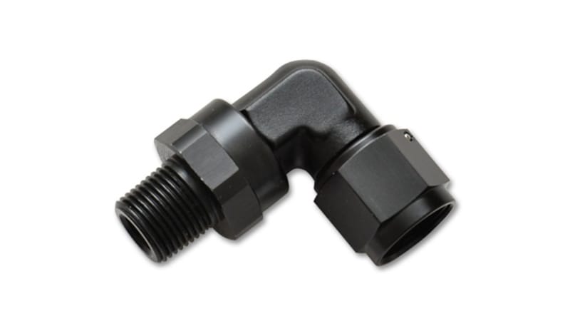Vibrant — Vibrant -8AN to 3/8in NPT Female Swivel 90 Degree Adapter Fitting
8ANFem-3/8"NPT90Swvl
-8ANFM-3/8NPTML90Deg
AN Fitting