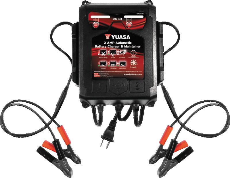Yuasa Battery — Yuasa 2 Amp Charger & Maintainer - 6V/12V