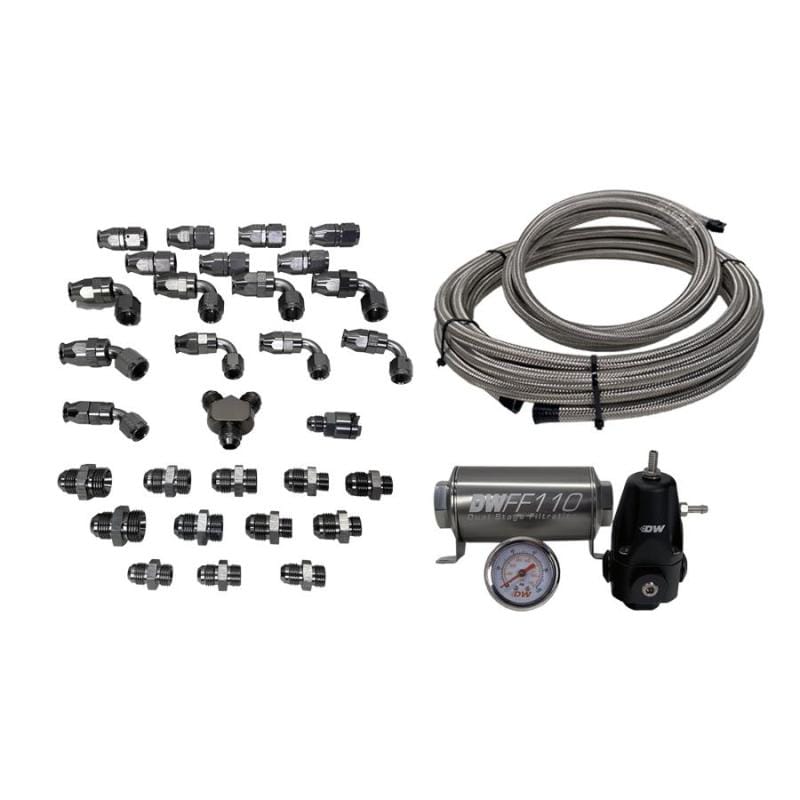 DeatschWerks — DeatschWerks 08+ Subaru WRX/STI X2 Series Pump Module -8AN Feed w/ -6AN Return CPE Plumbing Kit
Modules