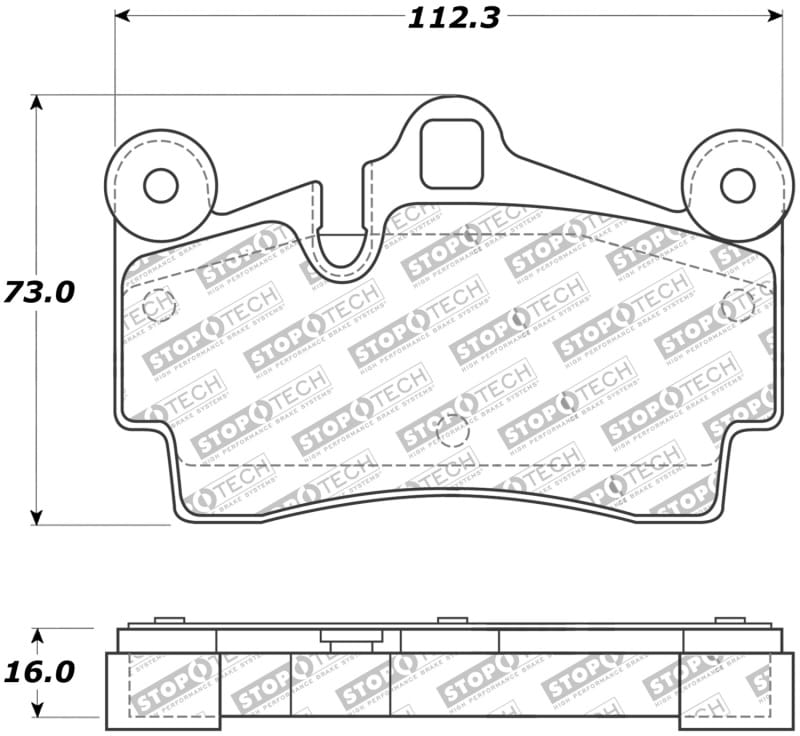 Stoptech — StopTech Street Touring Brake Pads
Brake Pads W/Hrdwr