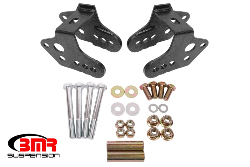 BMR Suspension — BMR 79-04 Ford Mustang Control Arm Relocation Bracket - Black Hammertone