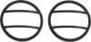 Kentrol — Kentrol 07-18 Jeep Wrangler JK Front Marker Covers Pair - Powdercoat Black