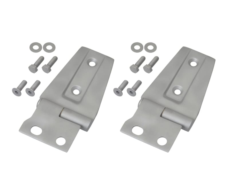 Kentrol — Kentrol 07-18 Jeep Wrangler JK Hood Hinge Pair Bare Grey