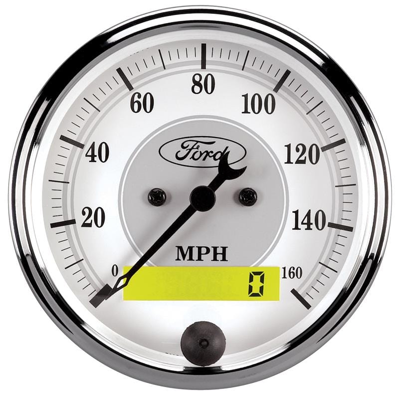 AutoMeter — AutoMeter Gauge Speedometer 3-1/8in. 160MPH Elec. Prog. W/ Lcd Odo Ford Masterpiece
3.1" SPD 160MPH E FM