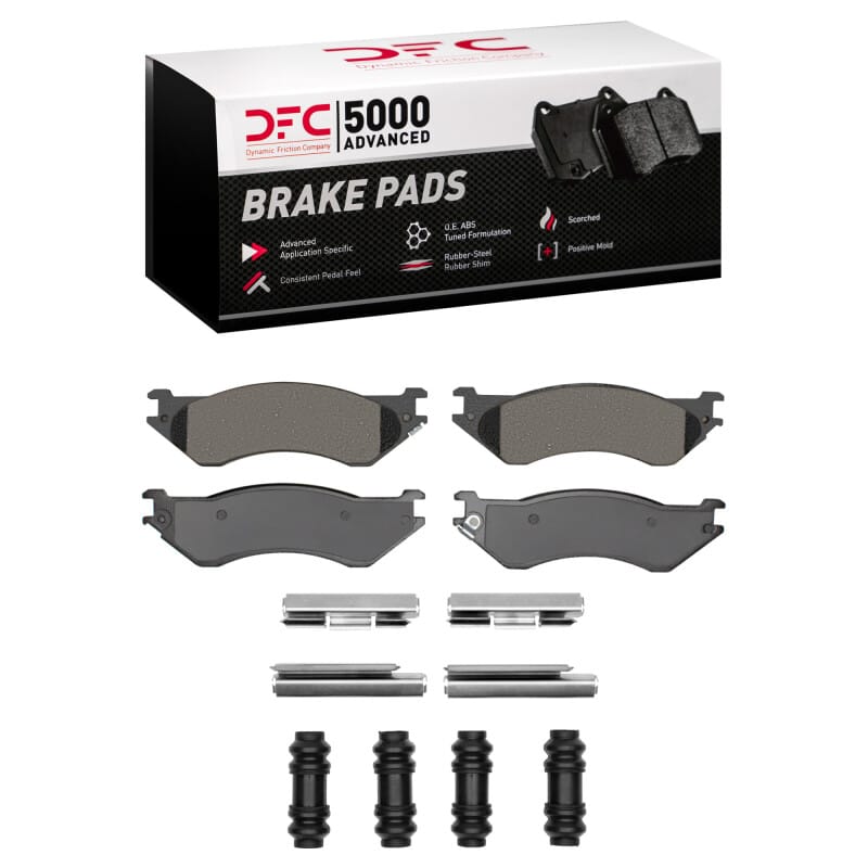 DFC — DFC 97-04 Dodge B1500 Front 5000 Advanced Semi Metallic Brake Pads and Hardware Kit
DFC Brake Pad Set