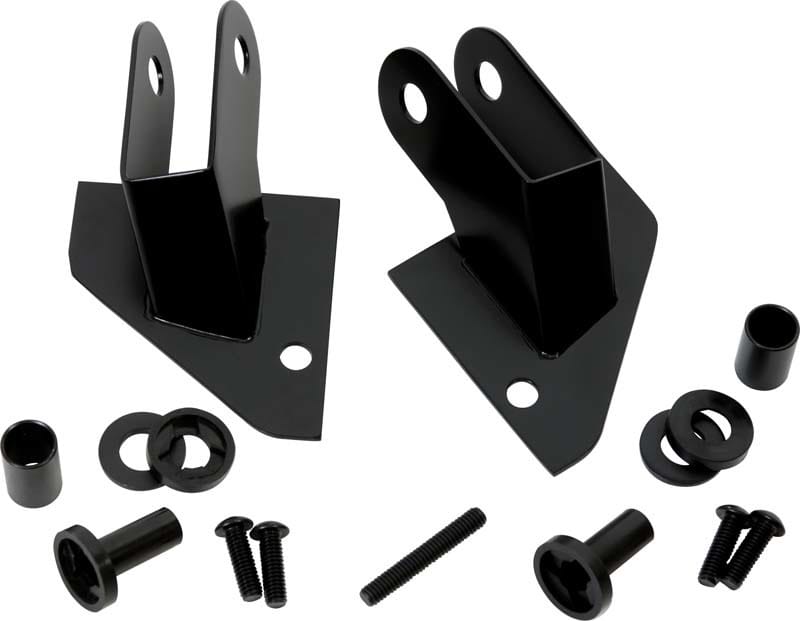 Kentrol — Kentrol 87-95 Jeep Wrangler YJ Mirror Relocation Bracket Pair - Powdercoat Black