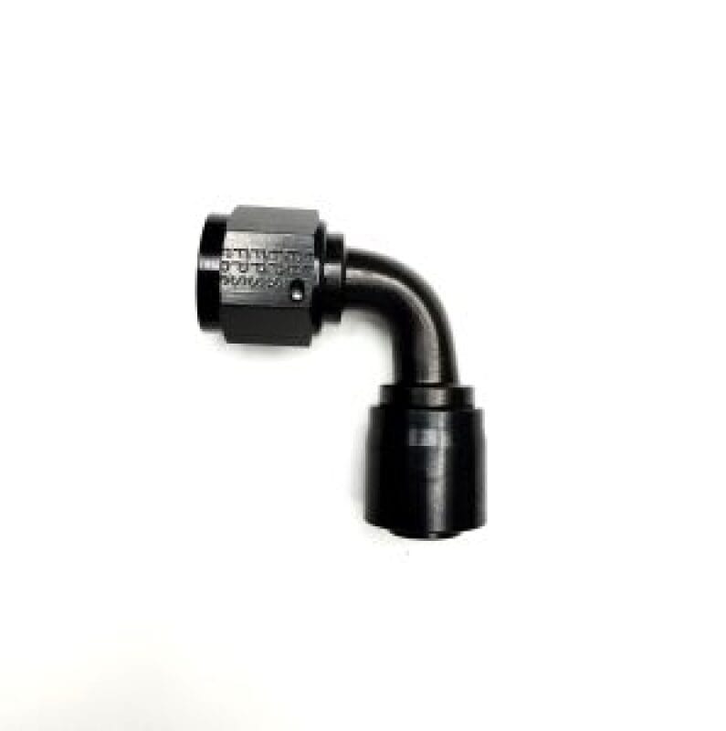 Fragola — Fragola -12AN 90 Degree Fixed/Single Swivel Sport Crimp Pro Hose End