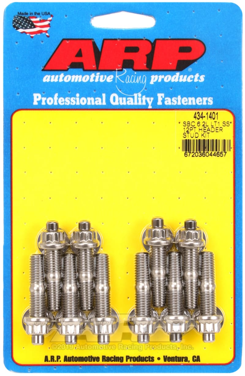 ARP — ARP SB Chevy 6.2L LT1 SS 12PT Header Stud Kit