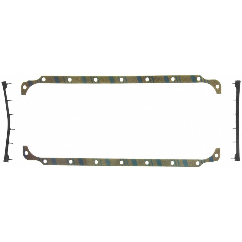Fel-Pro — Fel-Pro Dodge Dart OS 6566 C-1 Engine Oil Pan Gasket Set Blue Stripe cork-rubber