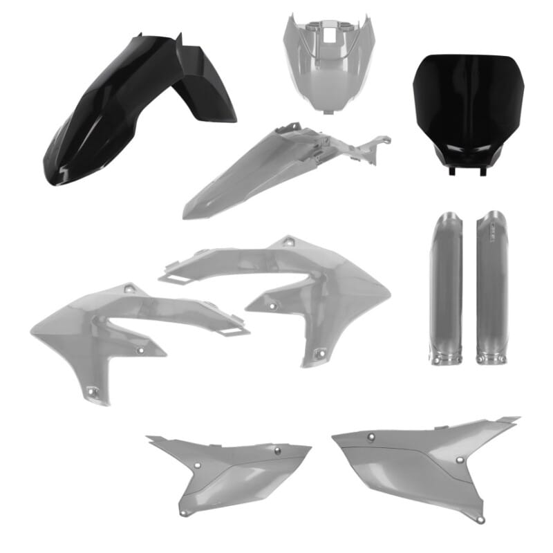 Acerbis — Acerbis 2024 Yamaha YZ250F/ 23+ YX450F/FX Full Plastic Kit w/Tank Cover - Black/Gray
