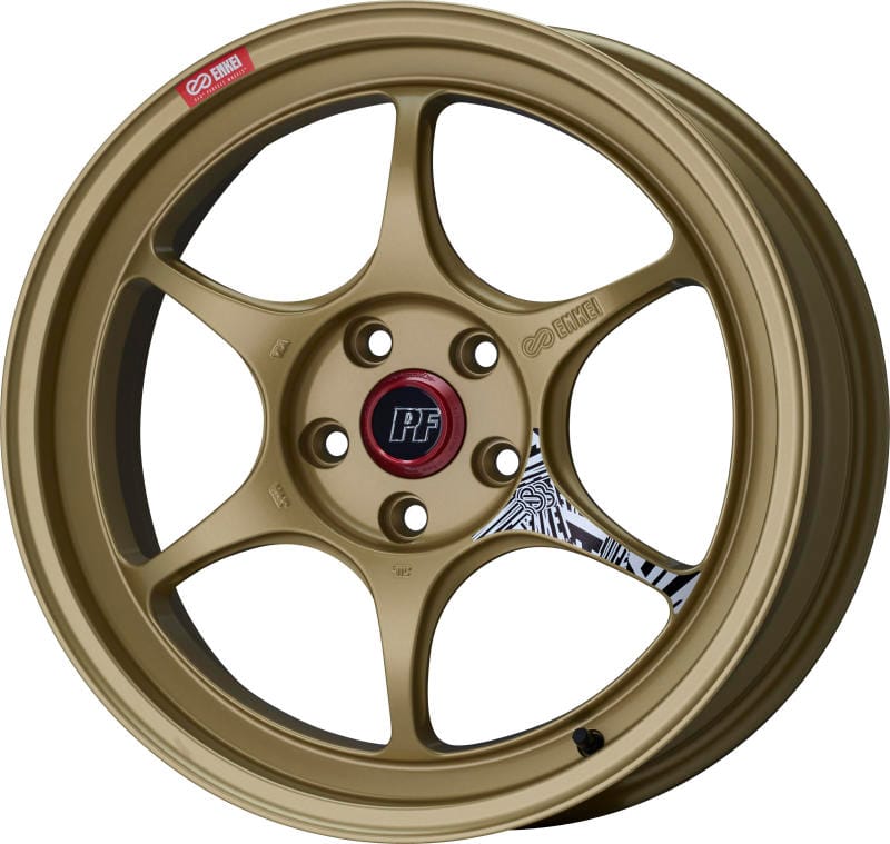 Enkei — Enkei PF06 18x8.5in 5x120 BP 35mm Offset 72.5mm Bore Gold Wheel
