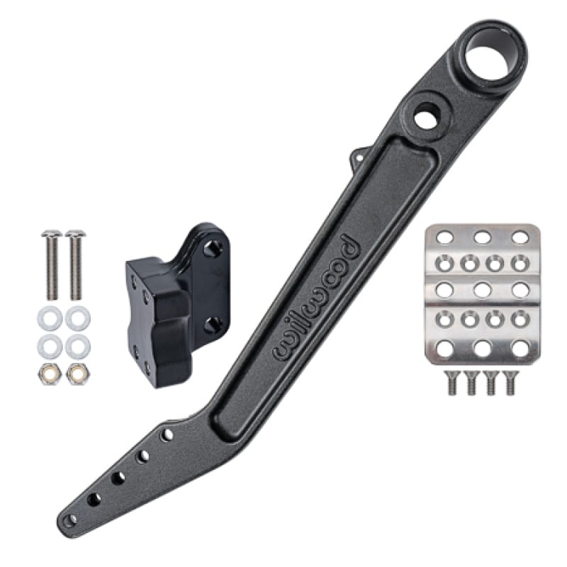 Wilwood — Wilwood Adjustable 5.5-6.25:1 Ratio Reverse Mount Pedal Replacement Kit - Black E-coat