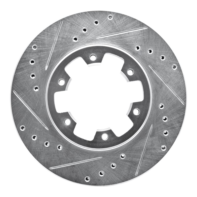 R1 Concepts — R1 85-02 Nissan Pickup Hardbody Front Left Drilled & Slotted Silver Brake Rotor
R1 Brake Rotor Drill