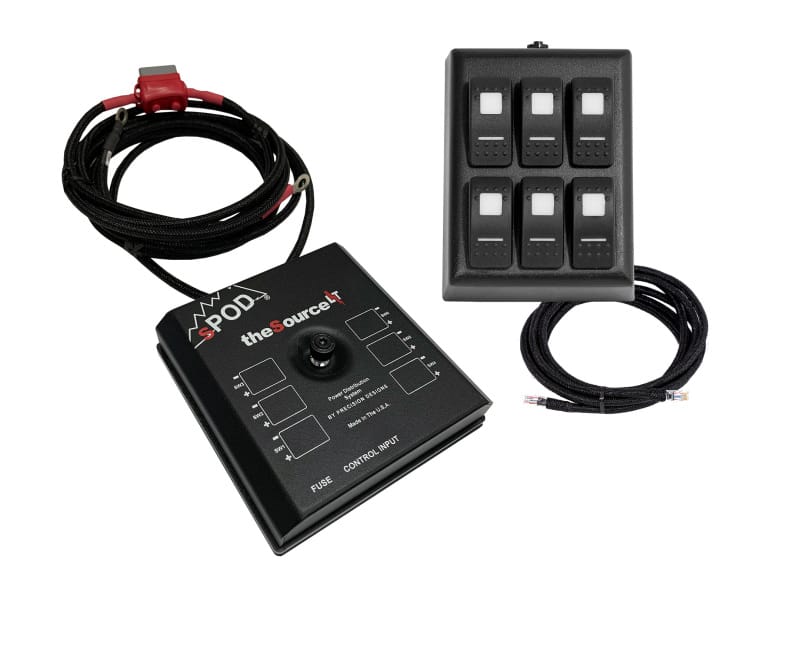 SPOD — Spod SourceLT on RAM Mount w/ Red LED Switch Panel (36 In Battery Cables)
