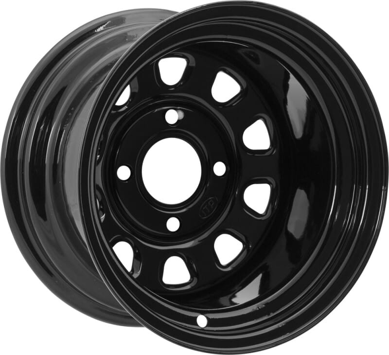 ITP — ITP Delta Steel 12x7 / 4x110 BP / 2+5 Offset Black Wheel