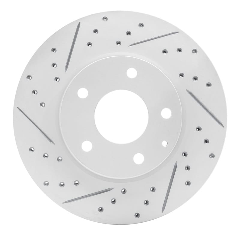 R1 Concepts — R1 14-24 Mazda 3 Front Left Drilled & Slotted Geo-Carbon Rotor