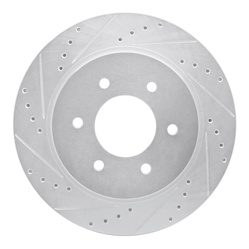 R1 Concepts — R1 16-24 Nissan Titan XD Front Left Drilled & Slotted Silver Brake Rotor
R1 Brake Rotor Drill