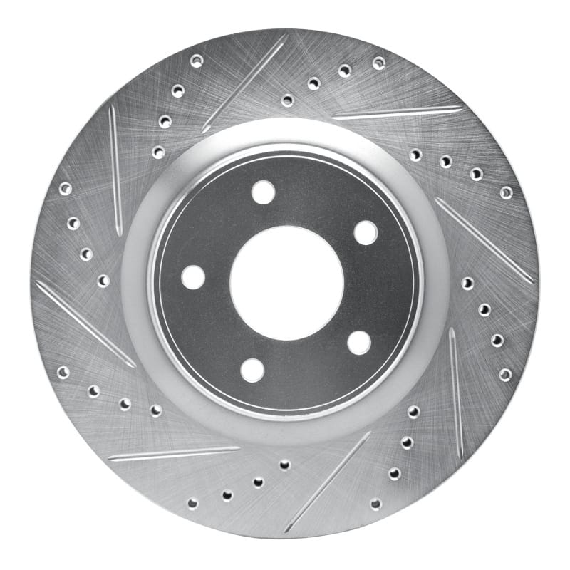 R1 Concepts — R1 13-25 Infiniti Q50 Front Left Drilled & Slotted Silver Brake Rotor
R1 Brake Rotor Drill