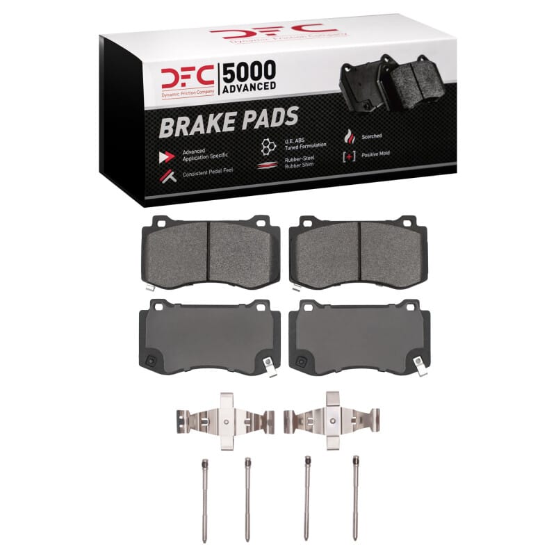 DFC — DFC 08-20 Dodge Challenger SRT-8 Front 5000 Advanced Low Metallic Brake Pads and Hardware Kit
DFC Brake Pad Set