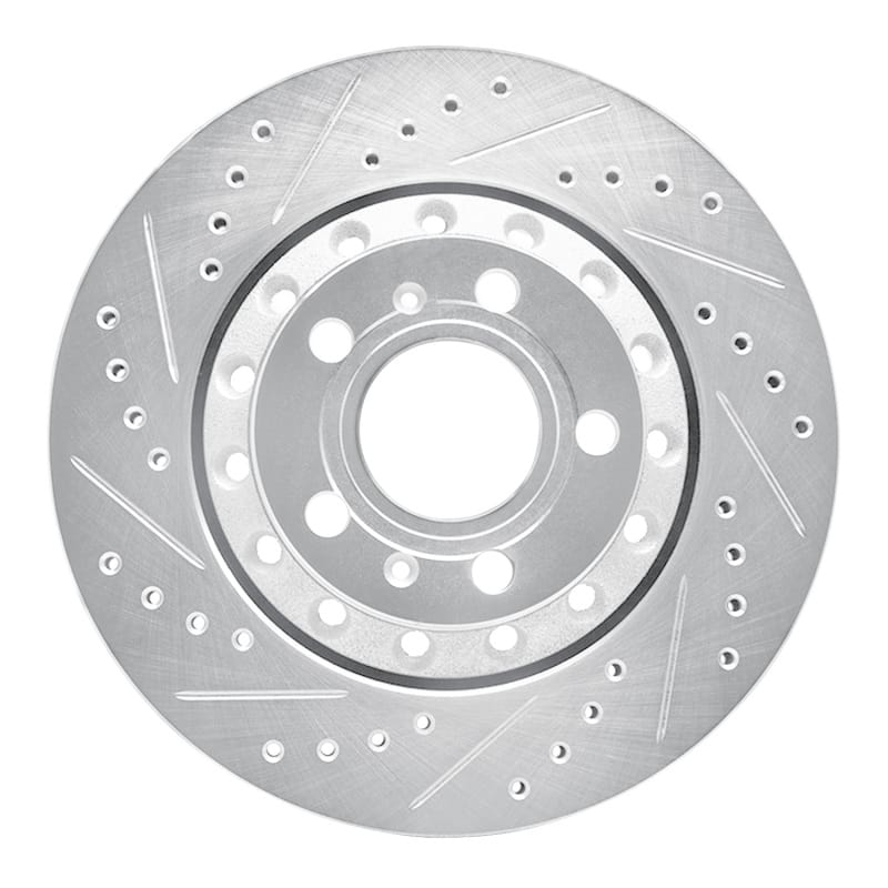 R1 Concepts — R1 04-10 Audi A8 Rear Left Drilled & Slotted Silver Brake Rotor
R1 Brake Rotor Drill