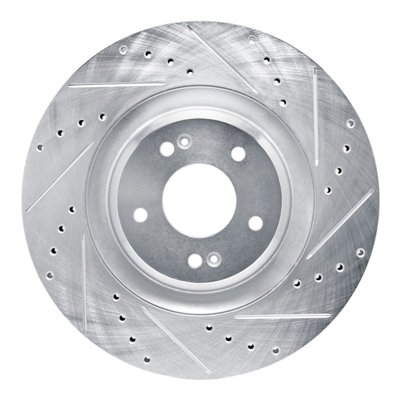 R1 Concepts — R1 19-22 Hyundai Veloster N Front Right Drilled & Slotted Silver Brake Rotor
R1 Brake Rotor Drill