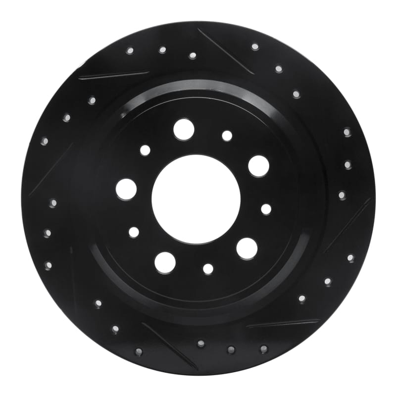 R1 Concepts — R1 98-00 Volvo S70 Rear Right Drilled & Slotted Black Brake Rotor
R1 Brake Rotor Drill