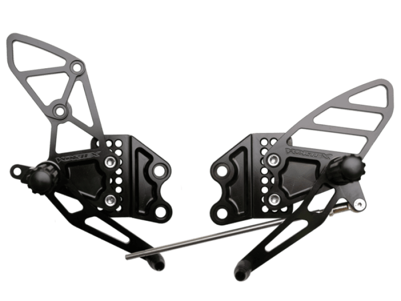 Vortex Racing — Vortex Racing 04-05 Kawasaki ZX-10R Ninja Adjustable Rearsets- Black
