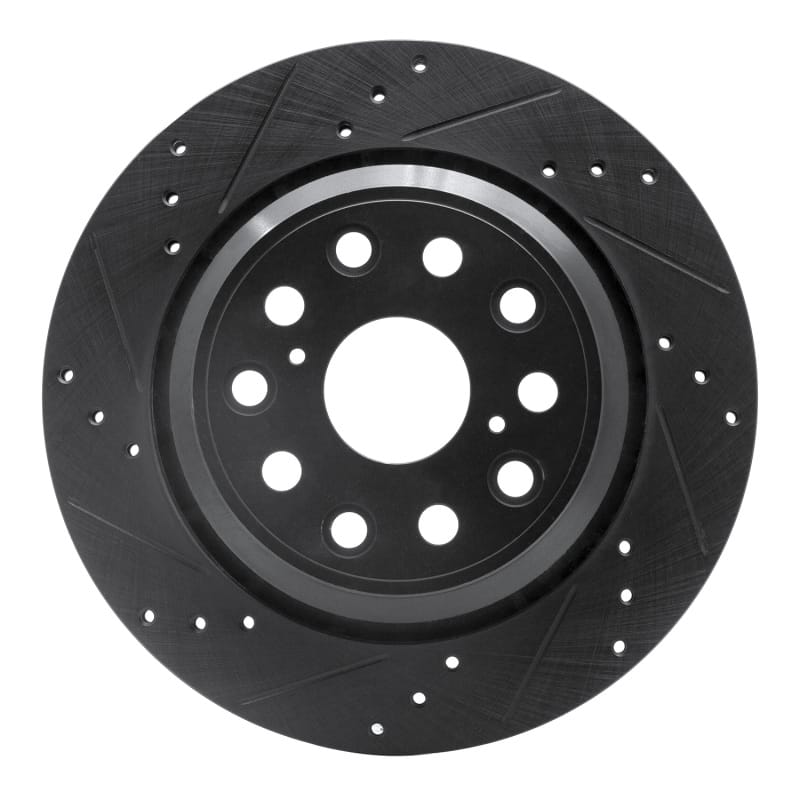 R1 Concepts — R1 07-17 Lexus LS460 Rear Left Drilled & Slotted Black Brake Rotor
R1 Brake Rotor Drill