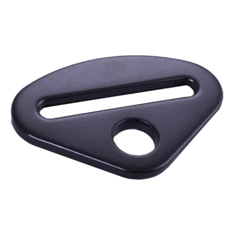 Racequip — RaceQuip Delta Short Bolt On End Seat Belt Mounting Hardware / 2 or 3 In. Belts / Forged Steel- Blk