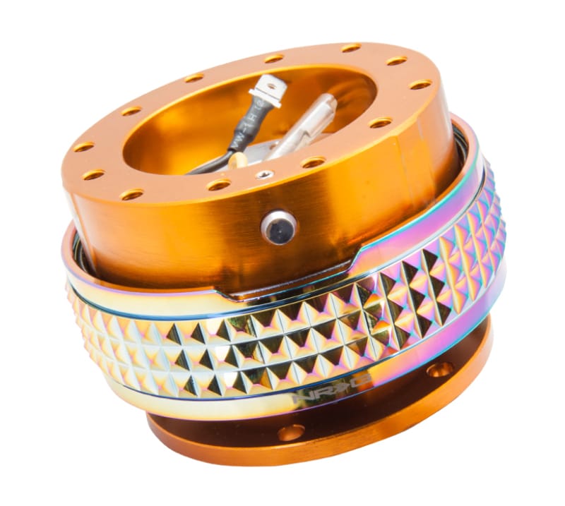 NRG — NRG Quick Release Kit - Pyramid Edition - Rose Gold Body / Neochrome Pyramid Ring