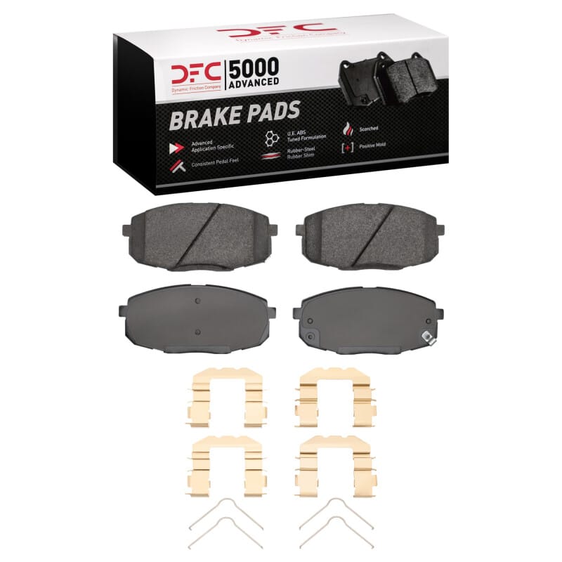 DFC — DFC 09-13 Hyundai Elantra Front 5000 Advanced Ceramic Brake Pads and Hardware Kit