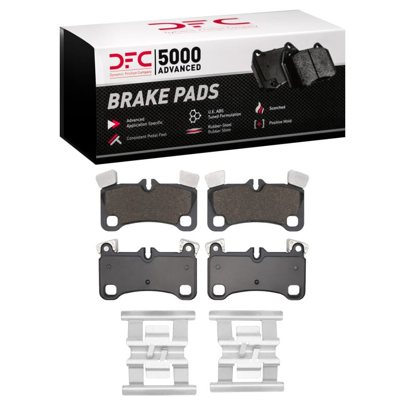 DFC — DFC 08-10 Porsche Cayenne Rear 5000 Advanced Low Metallic Brake Pads and Hardware Kit
DFC Brake Pad Set