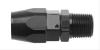 Fragola — Fragola -6AN Straight Hose End x 1/8 NPT - Black