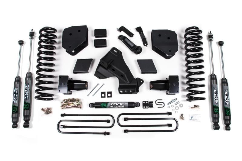 Zone Offroad — Zone Offroad 20-21 Ford F-250/F-350 4.5in Suspension Lift System- NX2 Shocks - Gas