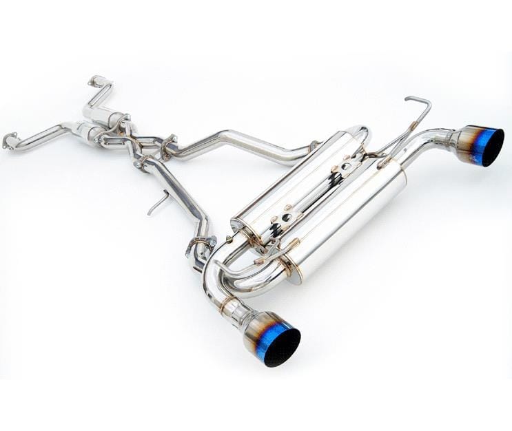 Invidia — Invidia 09+ FX35 2/4WD Gemini Single Layer Titanium Tip Cat-back Exhaust